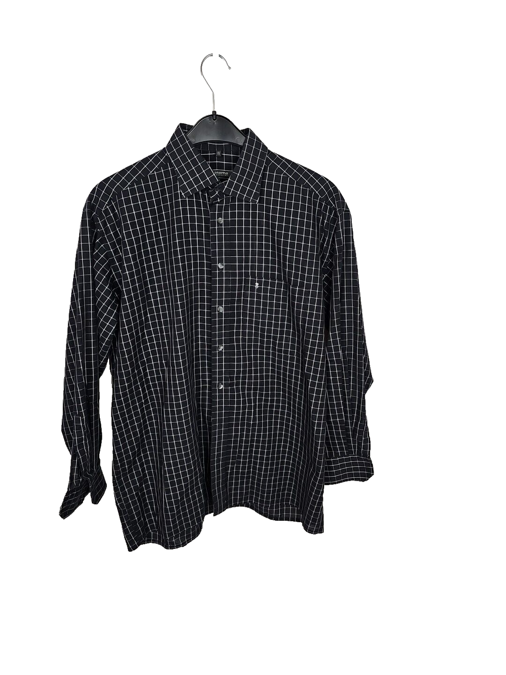 EK 500 Herren Hemd Langarm Eterna Excelent Gr 41 Schwarz0