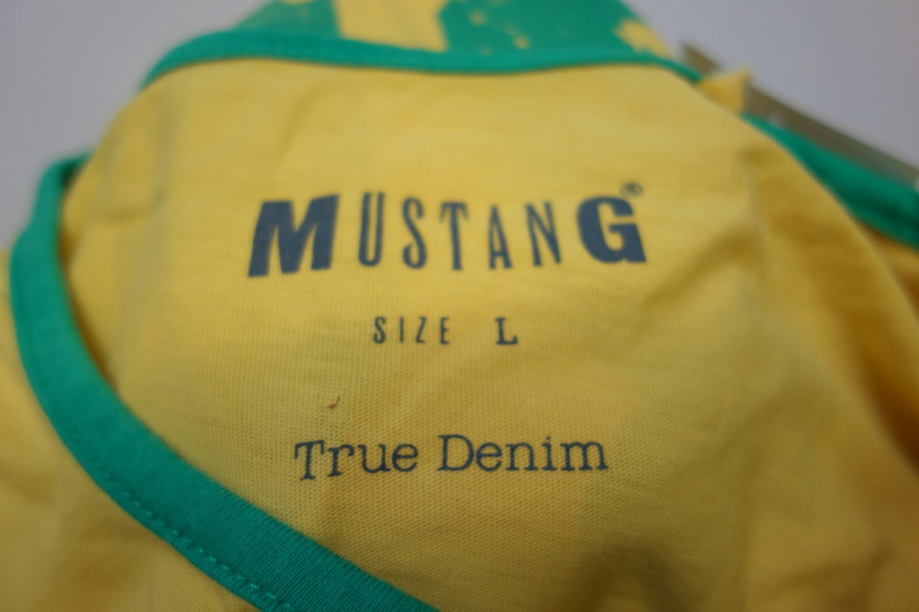 EK1153 Herren T-Shirt von Mustang, gelb, Gr. L5