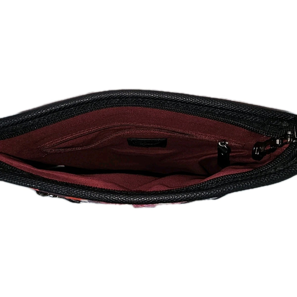 EK8529 Damen Tasche von Skpat, rot mit Blumenmuster, kleine Umhängetasche6
