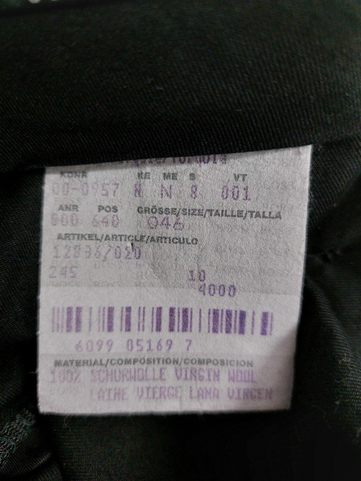 EK3823 Herren Anzughose von Boss, schwarz, Gr.464