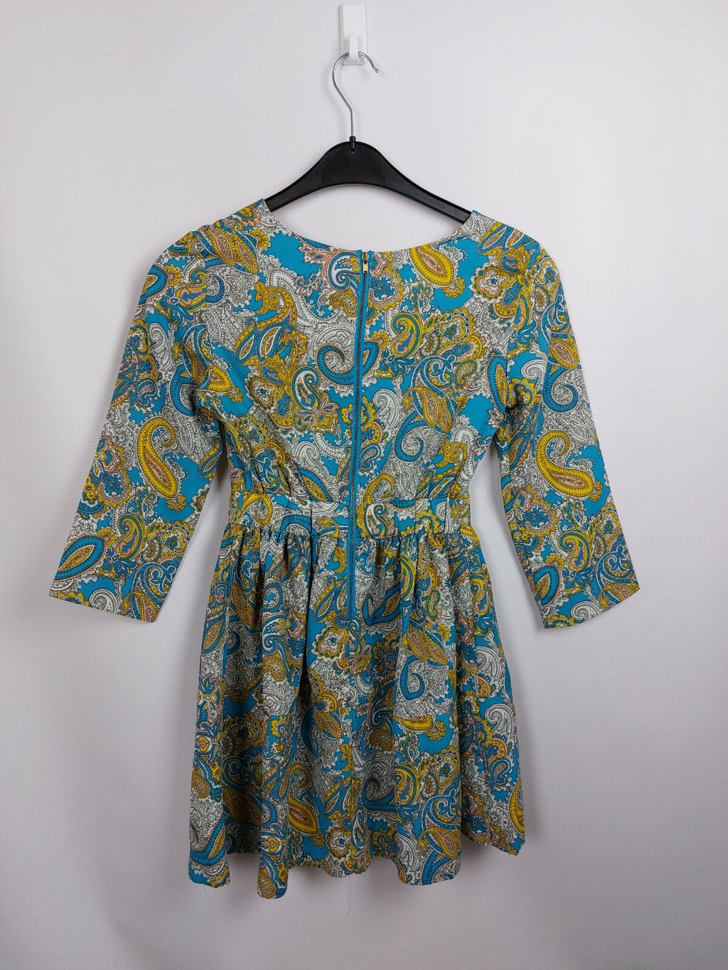 EK4643 Damen Kleid von H&M, blau/gelb, gr. 344
