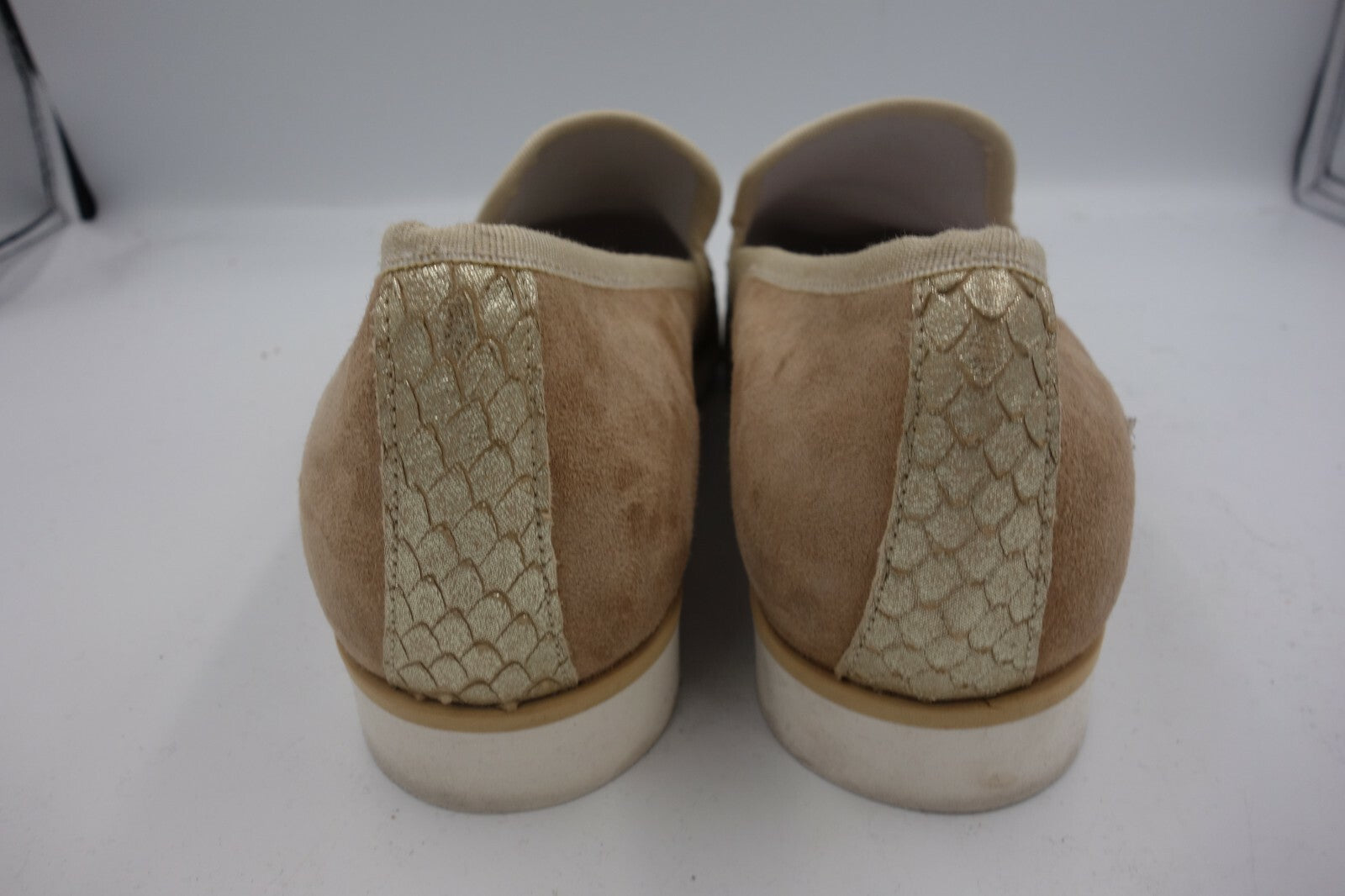 ES0339 Damen Halbschuhe, Gold-Braun, 402
