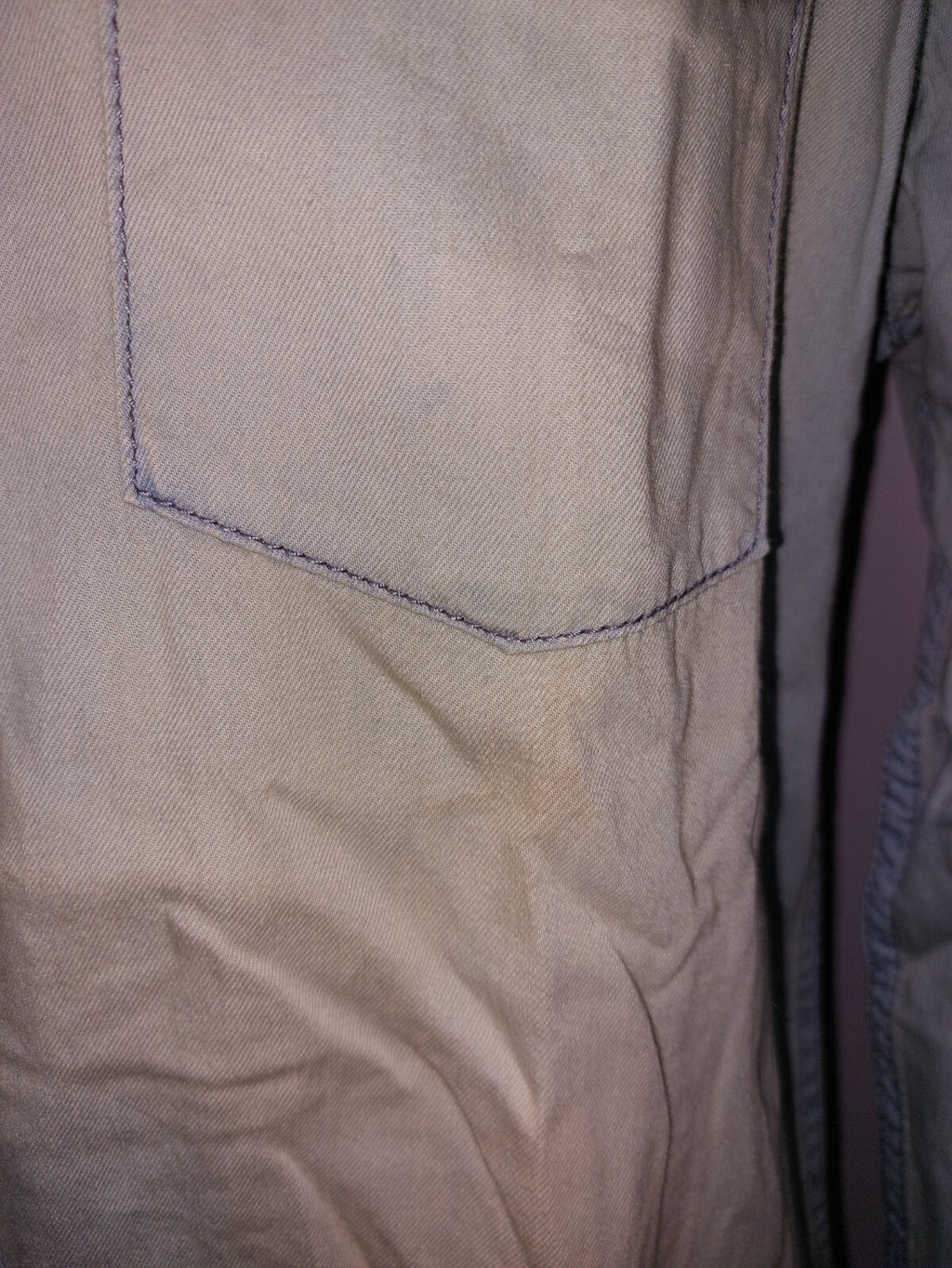 EK4920 Herren Jeanshemd von Urban Casual Style, blau/beige, used Look, Gr. XL/565