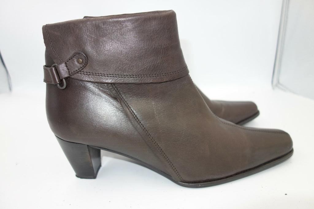 ES0102 Damen Stiefeletten von Zanon&Zago, dunkelbraun, 413