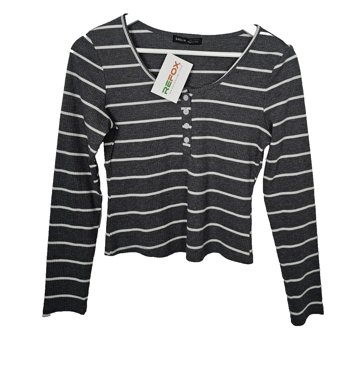 EK8632 Damen Sweatshirt von Shein, Grau, Gr. M0