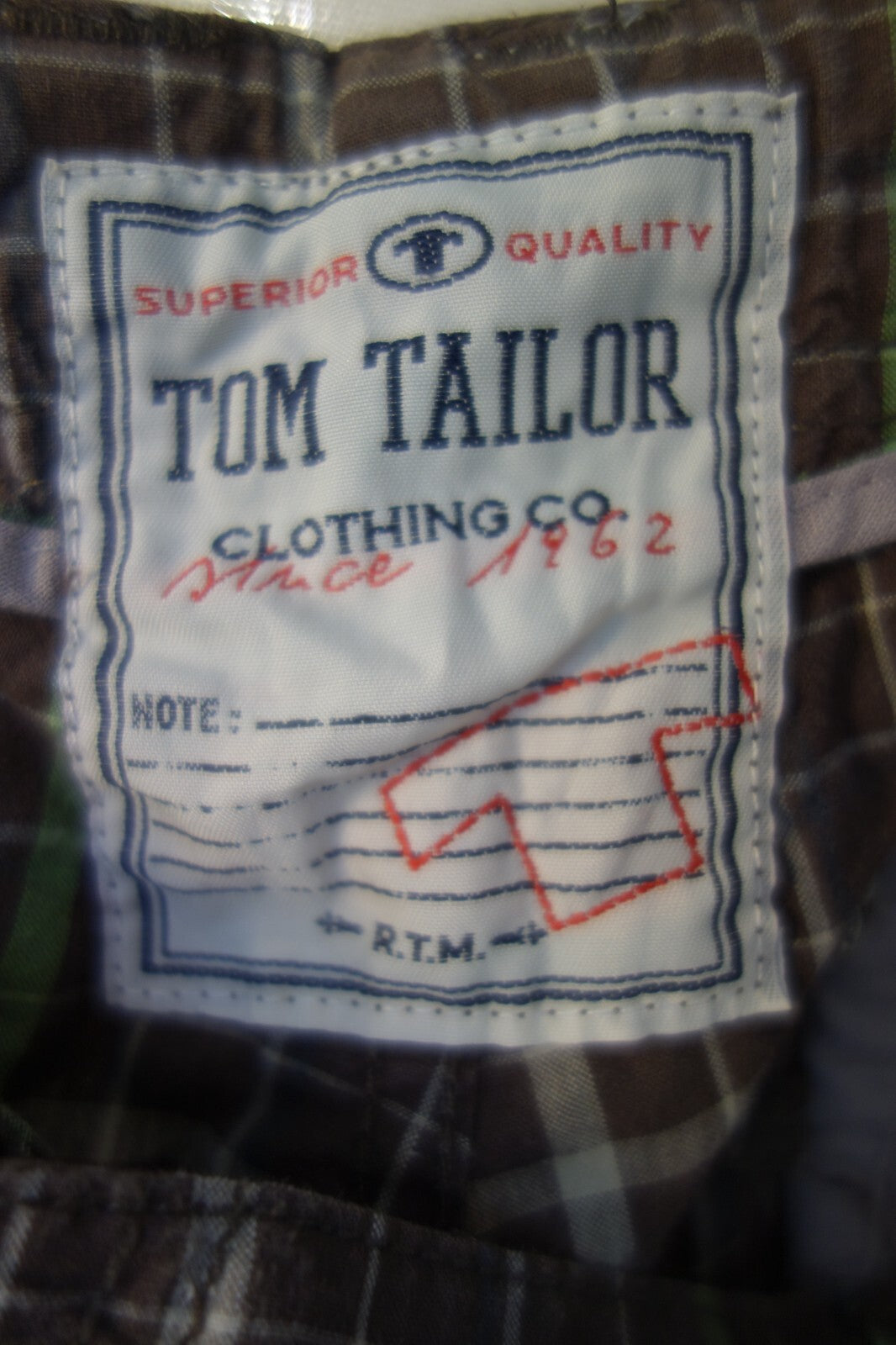 EK2712 Herren Hosen von Tom Tailor, braun kariert, Gr.364