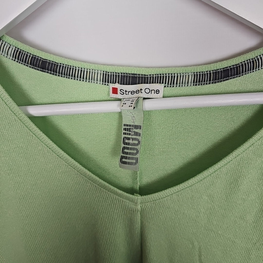 EK6694 Damen Sweatshirt von Street One, Hellgrün,Gr.422