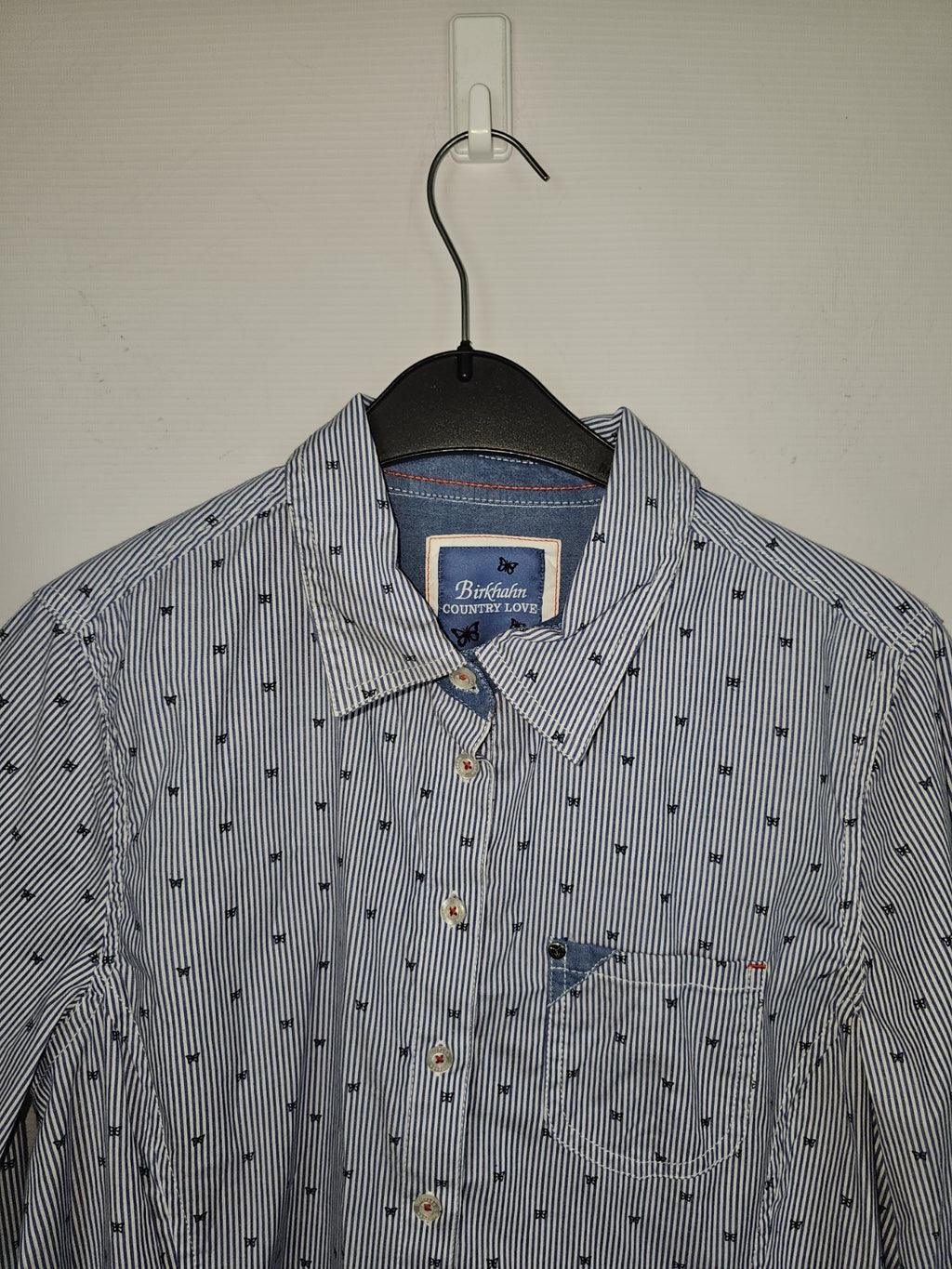 EK8025 Damen Bluse von Birkhahn, Blau, Ge. 402