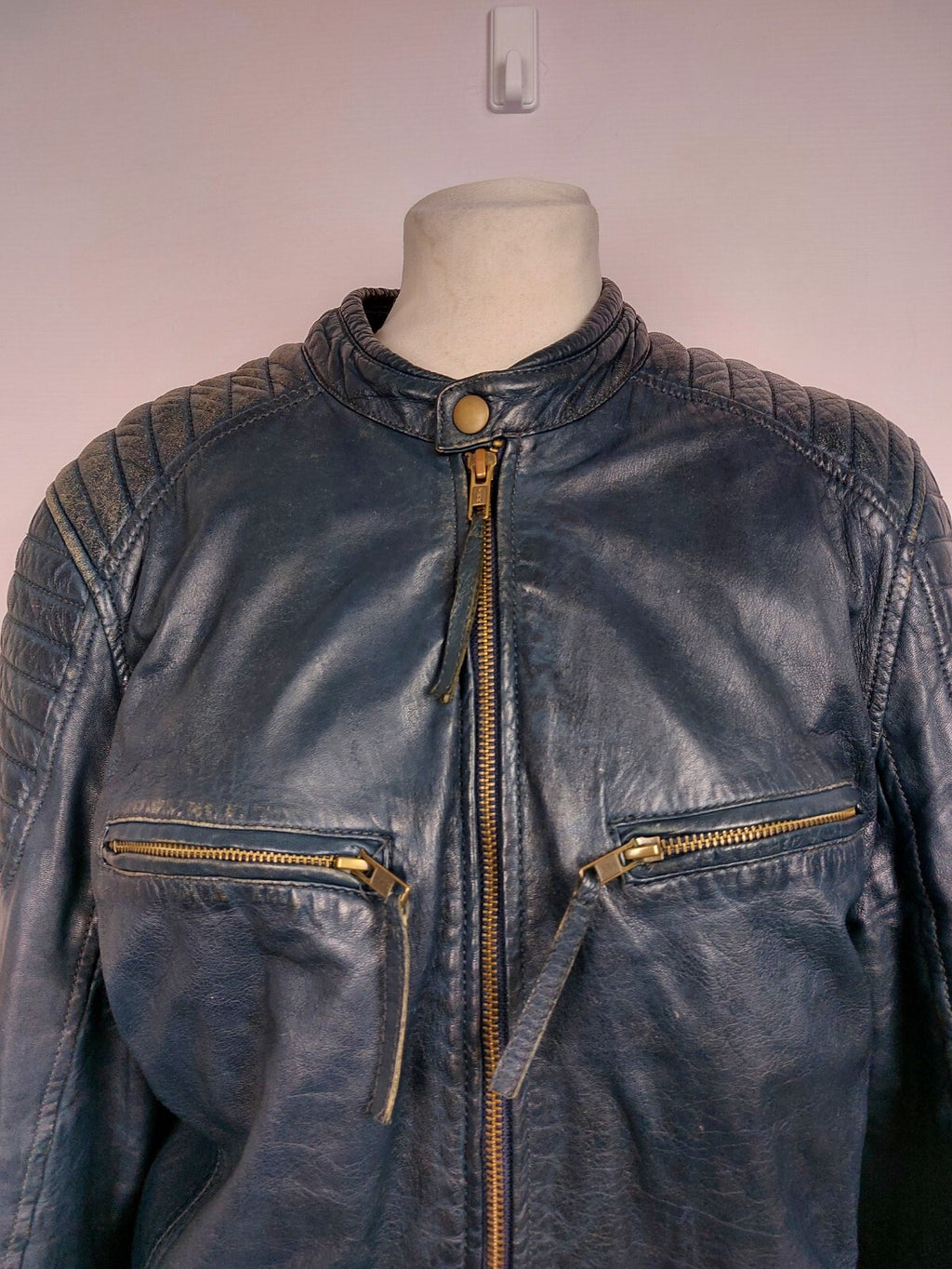 EK4794 Damen Lederjacke von Superior, blau, Gr. M1