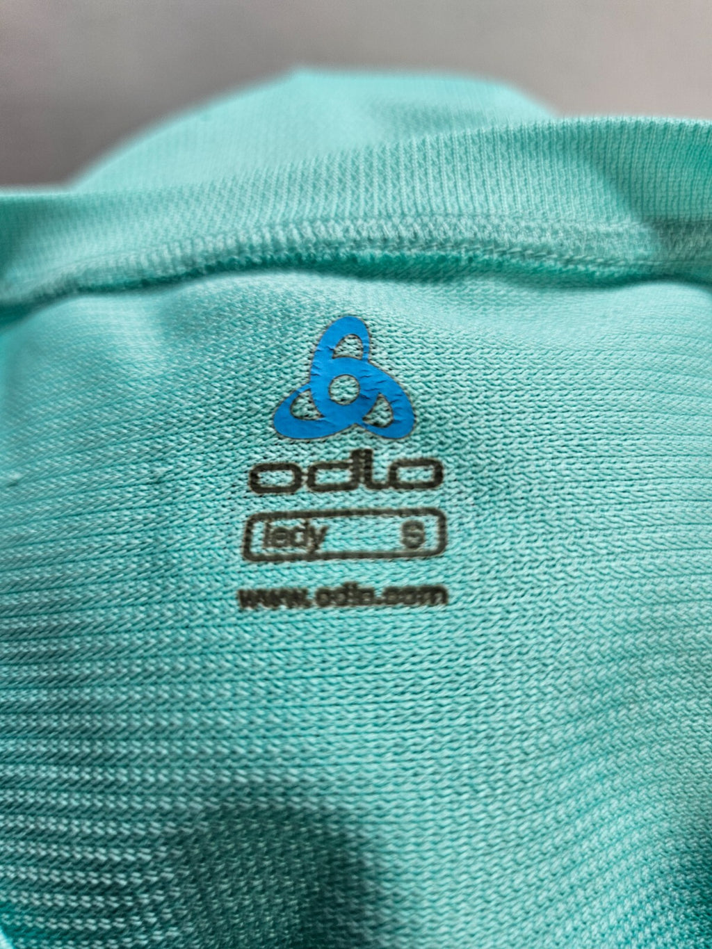 EK1525 Damen Sportoberteil von Odlo, türkis, Gr.S6