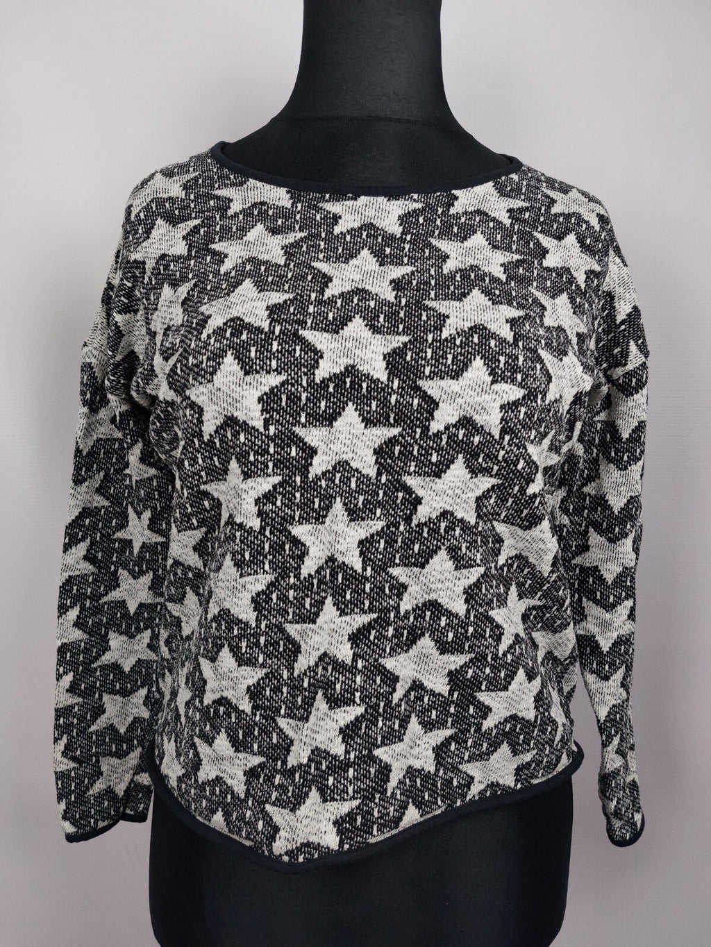 EK4992 Damen Pullover von EDC, schwarz-weiß, Gr.M0