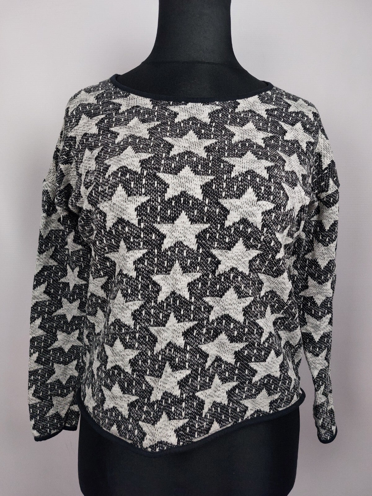 EK4992 Damen Pullover von EDC, schwarz-weiß, Gr.M0