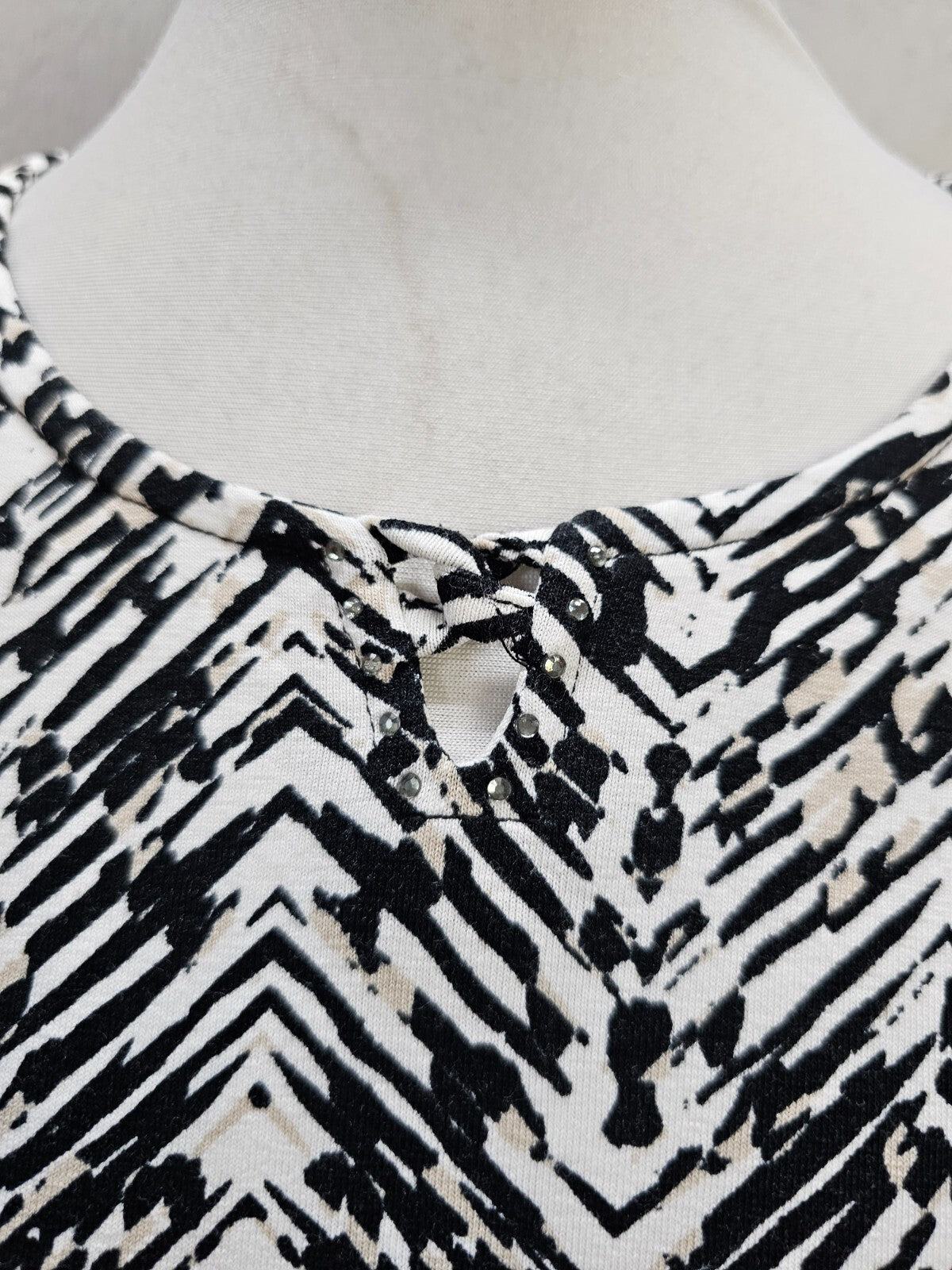 EK5757 Damen Shirt von Bonita, schwarz/weiß, Gr. M3