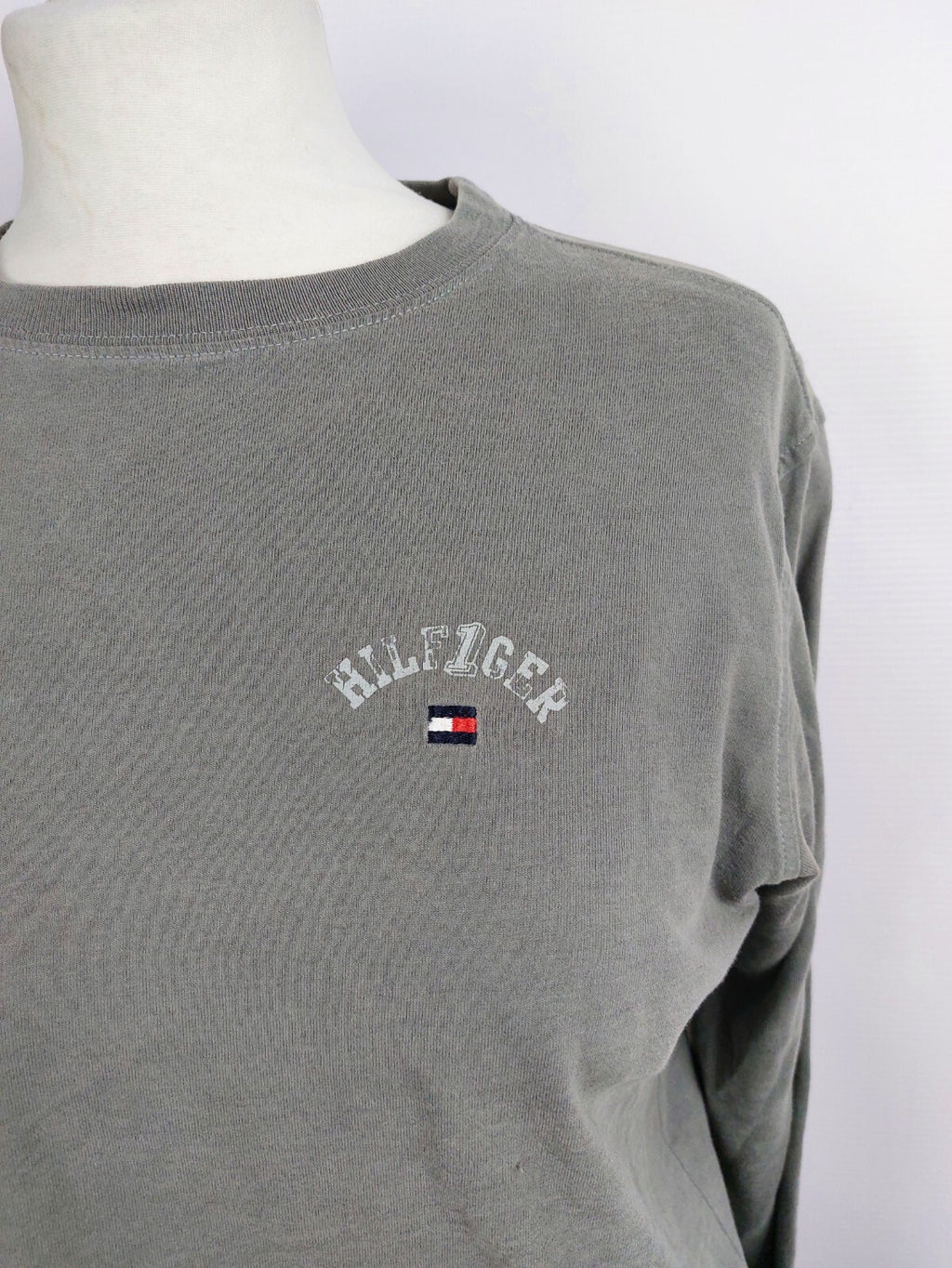 EK4444 Mädchen Langarmshirt von Tommy Hilfiger, grau, Gr. 1521