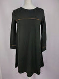 EK4917 Damen Kleid made in Italy, schwarz, Gr. S0