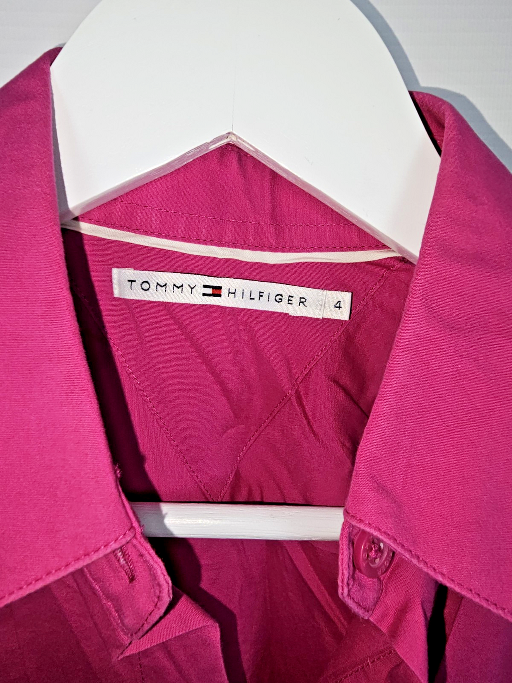 EK7181 Damen Bluse von Tommy Hilfiger, Pink, Gr.42