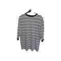 EK5367 Damen Tshirt, Schearz,weiß Gestreift Gr. 340