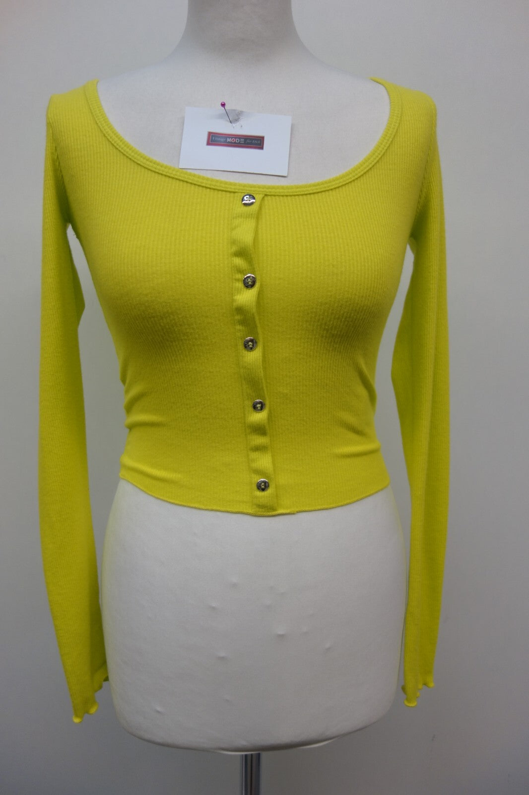 EK3143 Damen Shirt von Tally Weijl, neongrün, Gr. XXS0