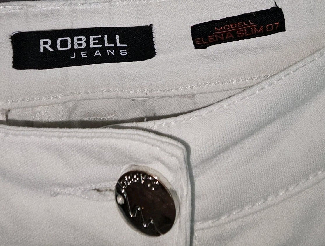 EK10255 Damen Hose von Robell, weiß, Gr.M2