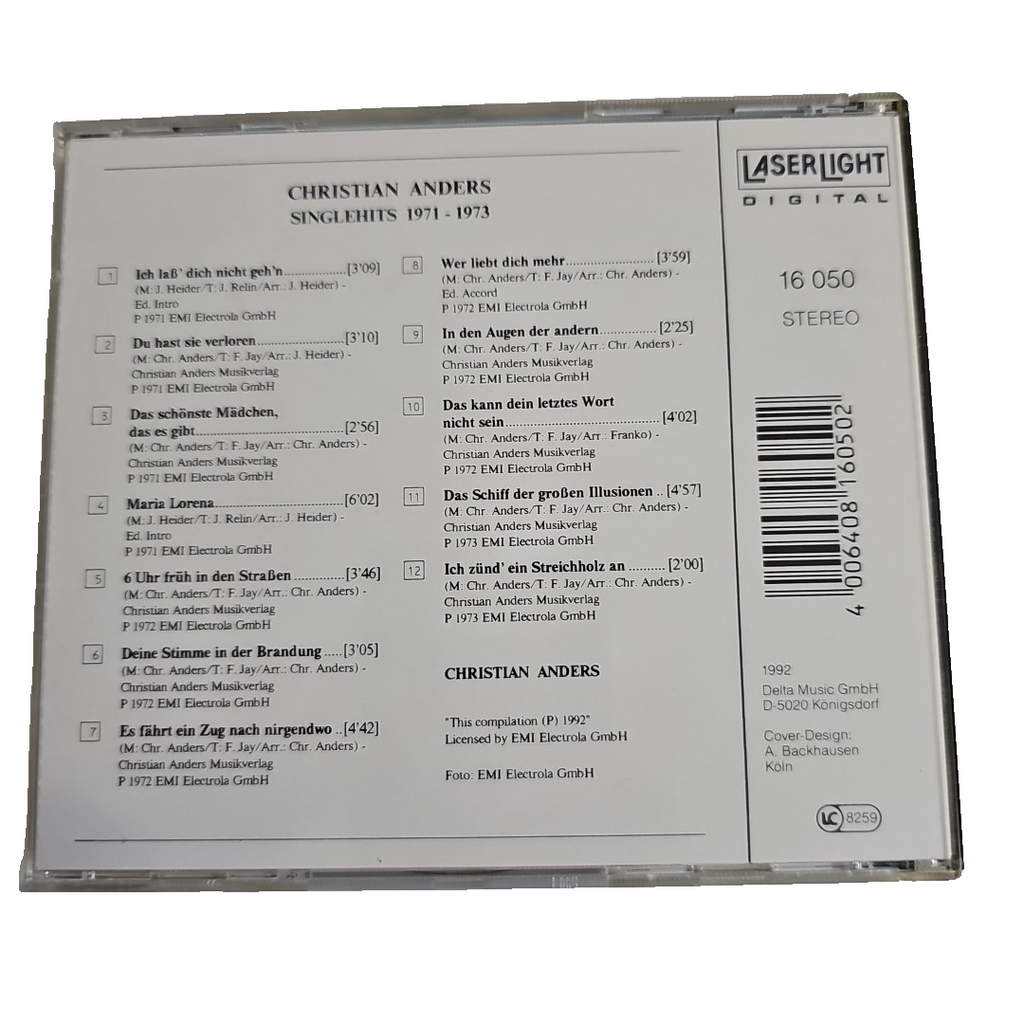 EB3158 CD Christian Anders - Singlehits 1971 - 1973 - CD Album2