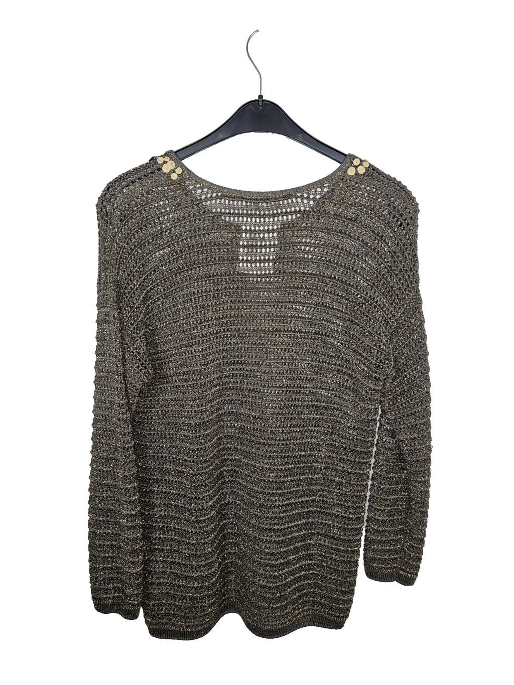 EK7589 Damen Pullover von Gelco, grün-gold, Gr.422