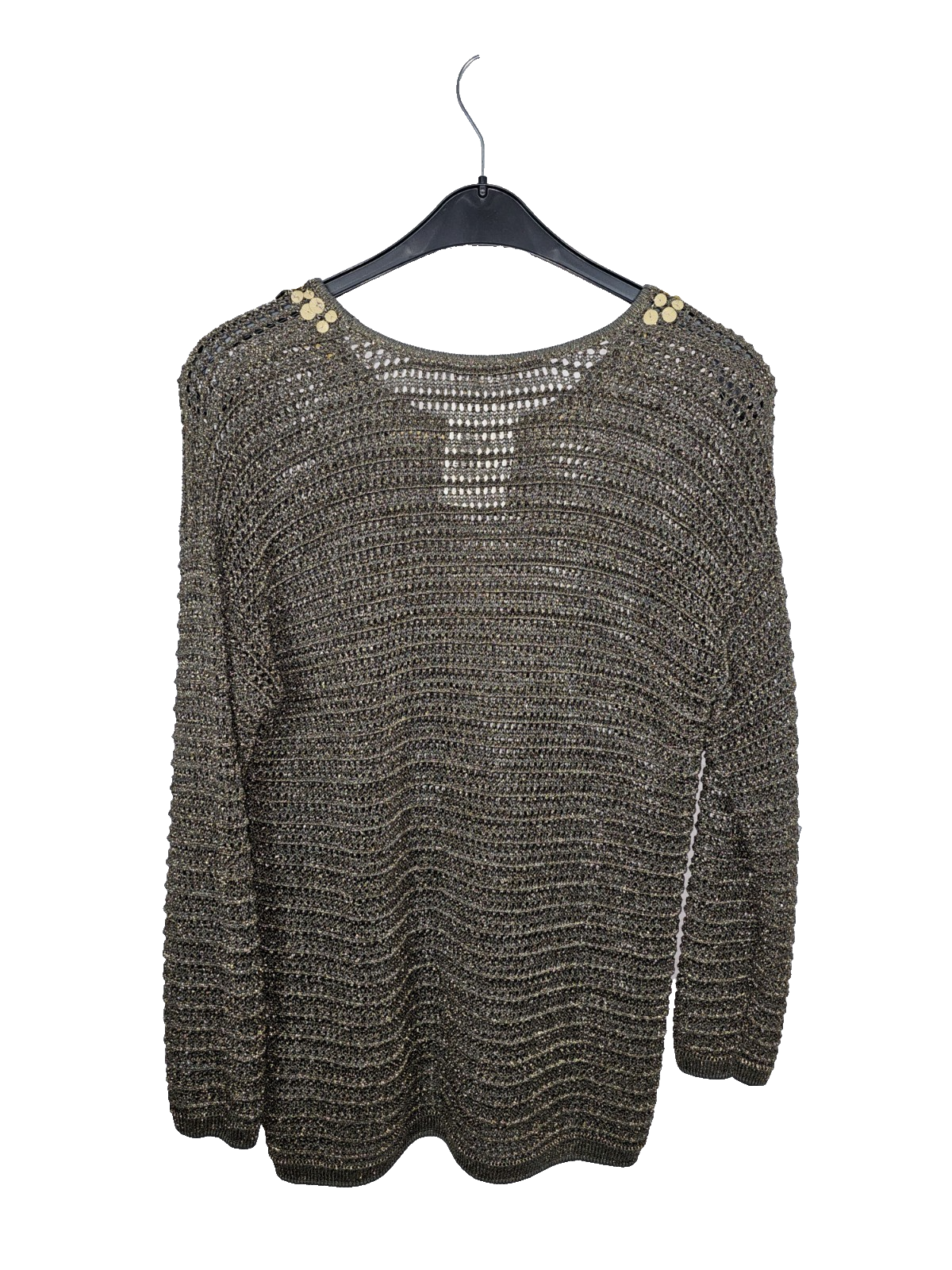 EK7589 Damen Pullover von Gelco, grün-gold, Gr.422