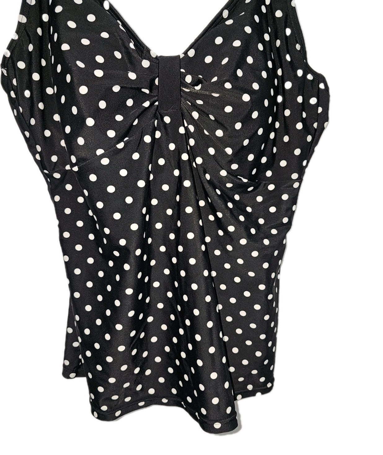 EK9202 Damen Tankini Oberteil, Schwarz/Weiß, Gr. 44B1