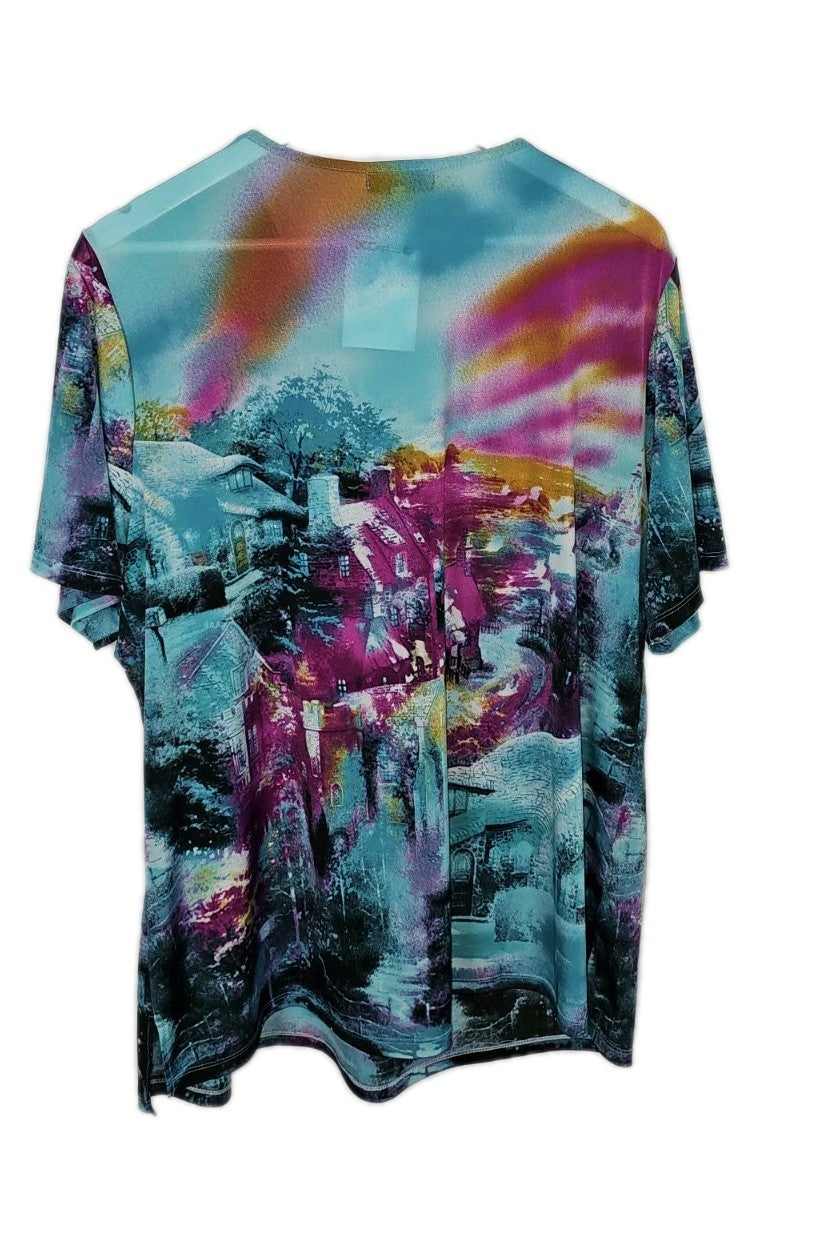 EK7794 Damen Bluse von Lady Fashion, Blau, Cr. XXXL4