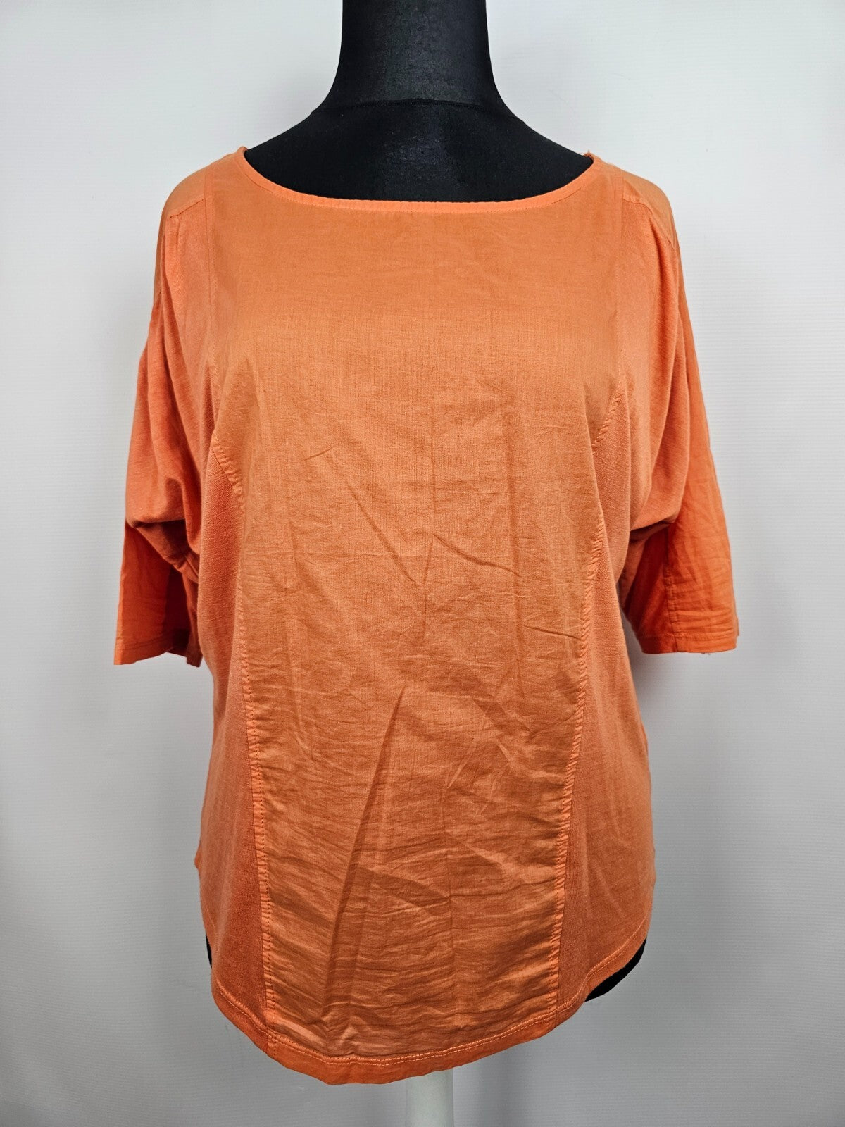 EK5460 Damen Bluse von Takko, orange, Gr. 2XL0