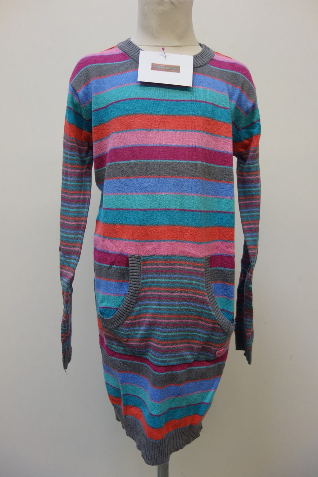 EK2500 Mädchen langer Pullover von Bóboli, getstreift, Gr. 1400