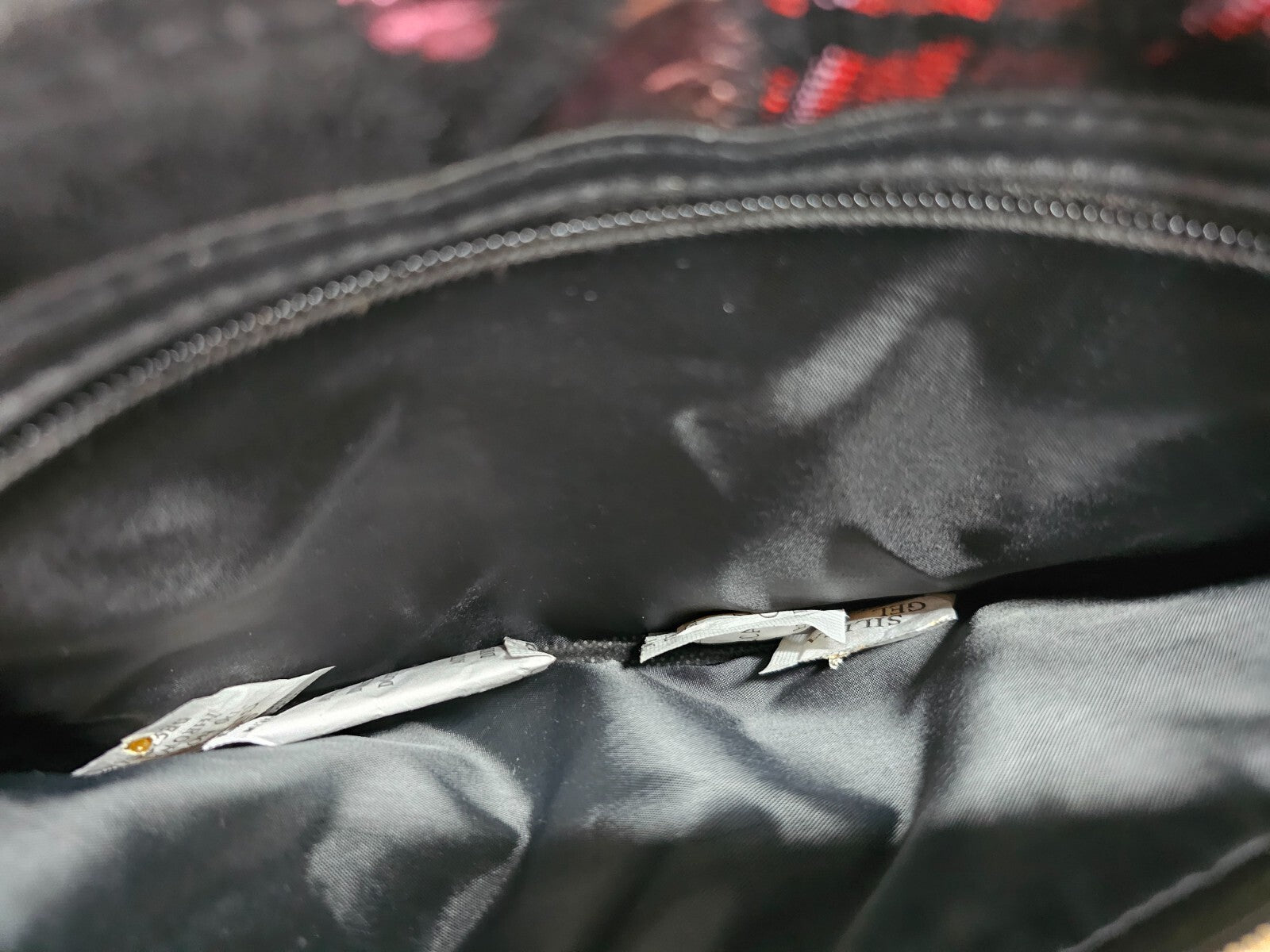 EK6345 Damen Handtasche von Stefano, schwarz, mehrfarbig gemustert3