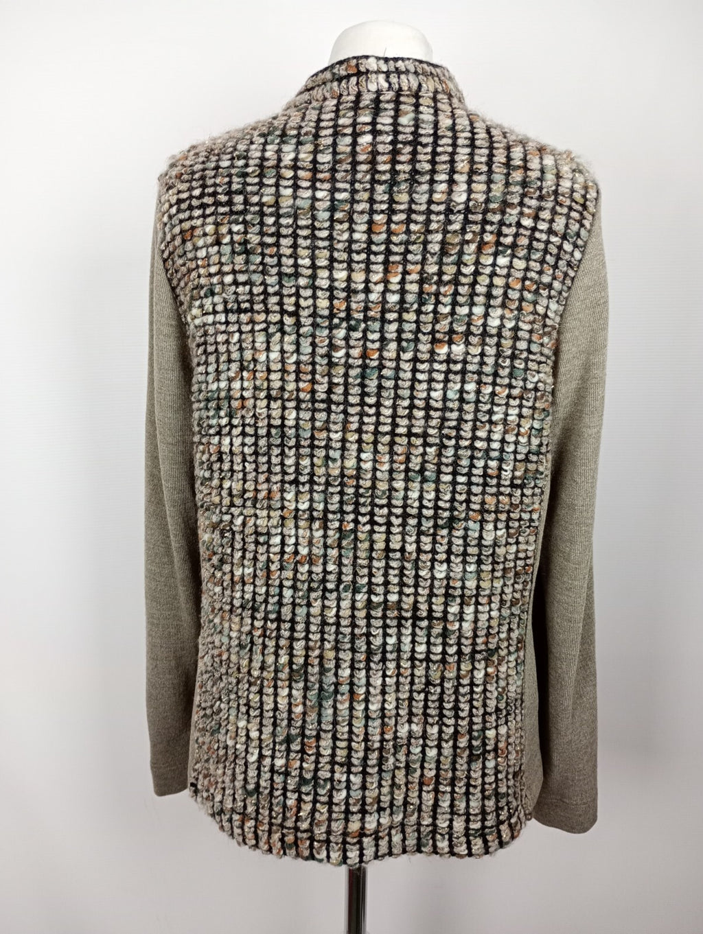 EK5291 Beige Strickjacke von Sommermann für Damen, Gr. 425
