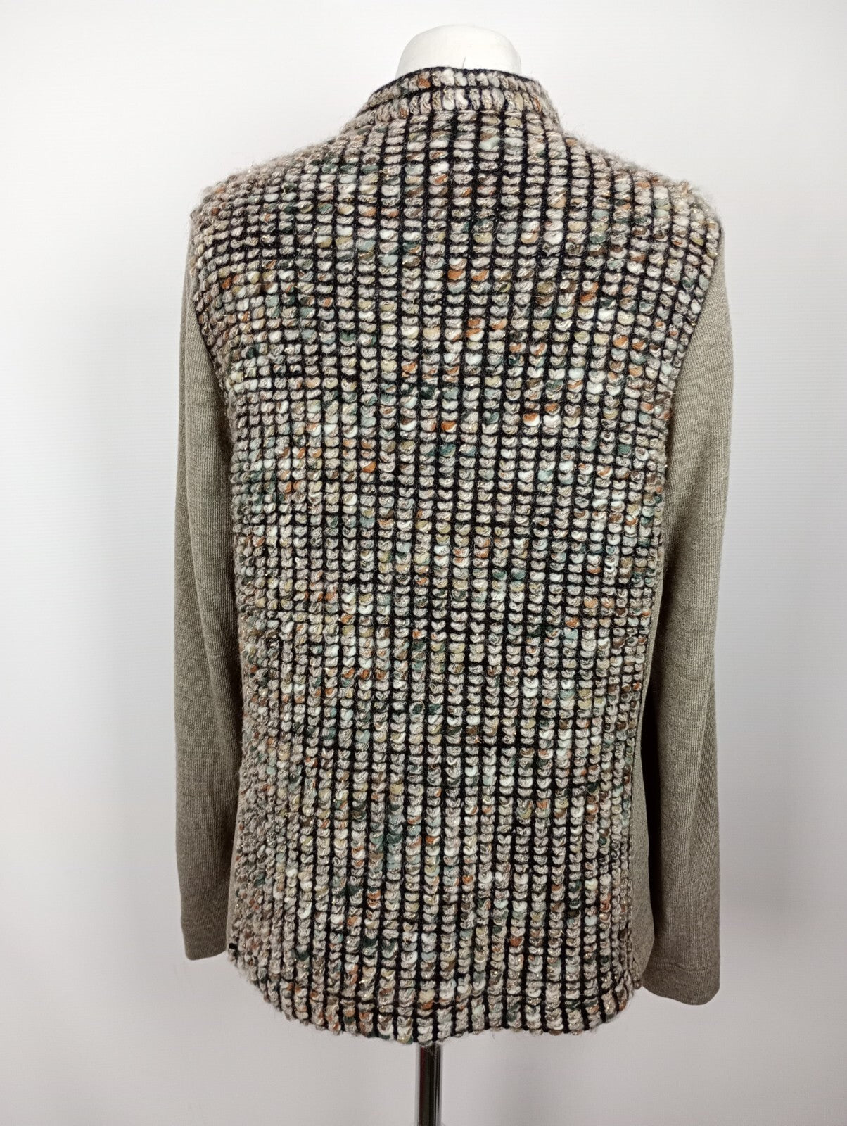 EK5291 Beige Strickjacke von Sommermann für Damen, Gr. 425
