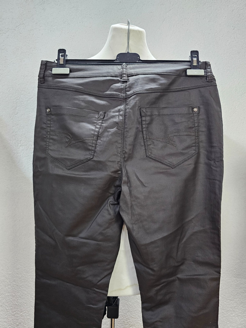 EK6163 Damen Kunstlederhose von Street One, braun, Gr. W328