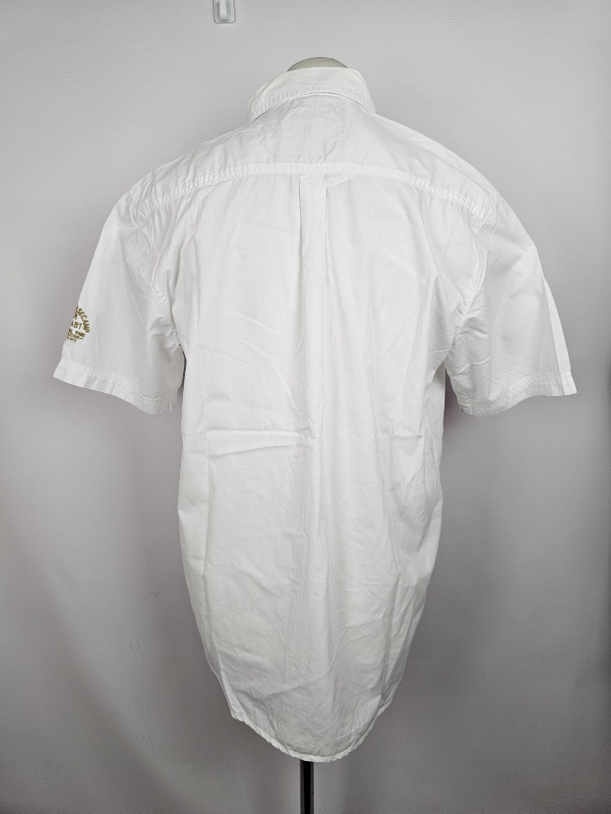 EK5356 Weißes Kurzarmhemd von G.I.G.A DX für Herren, Gr. L7