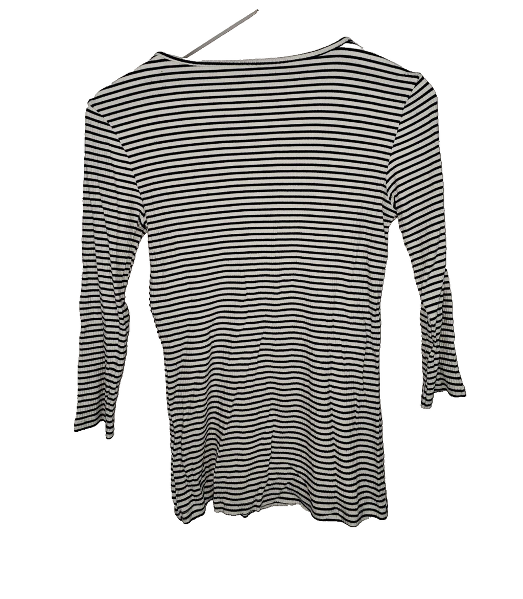 EK6843 Damen Sweatshirt von C&A, Schwarz/ Weiß, Gr.S2