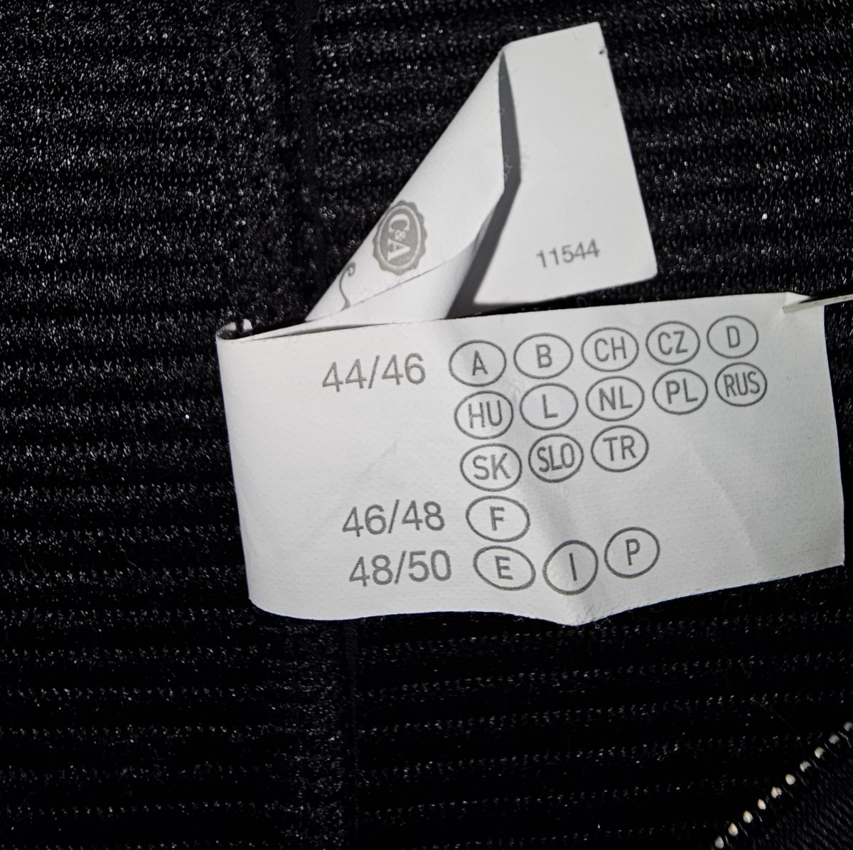 EK7338 Damen Shape Ware mit hoher Taille von C&A, schwarz, Gr.44/462