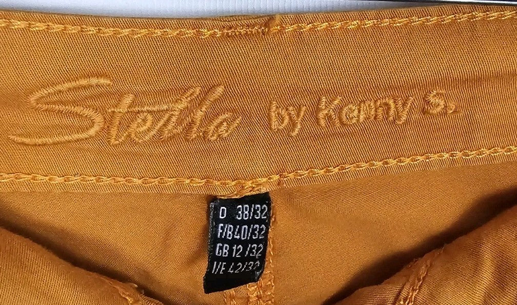 EK11118 Damen Hose Stella By Kenny S. Gr.38 Orange Hosenbund 42cm1