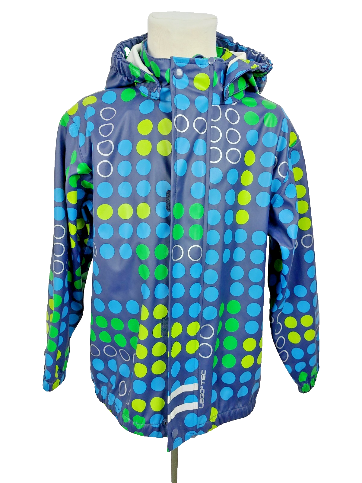 EK4581 Kinder Matschjacke von Lego Wear, blau. gepunktet, Gr. 1220