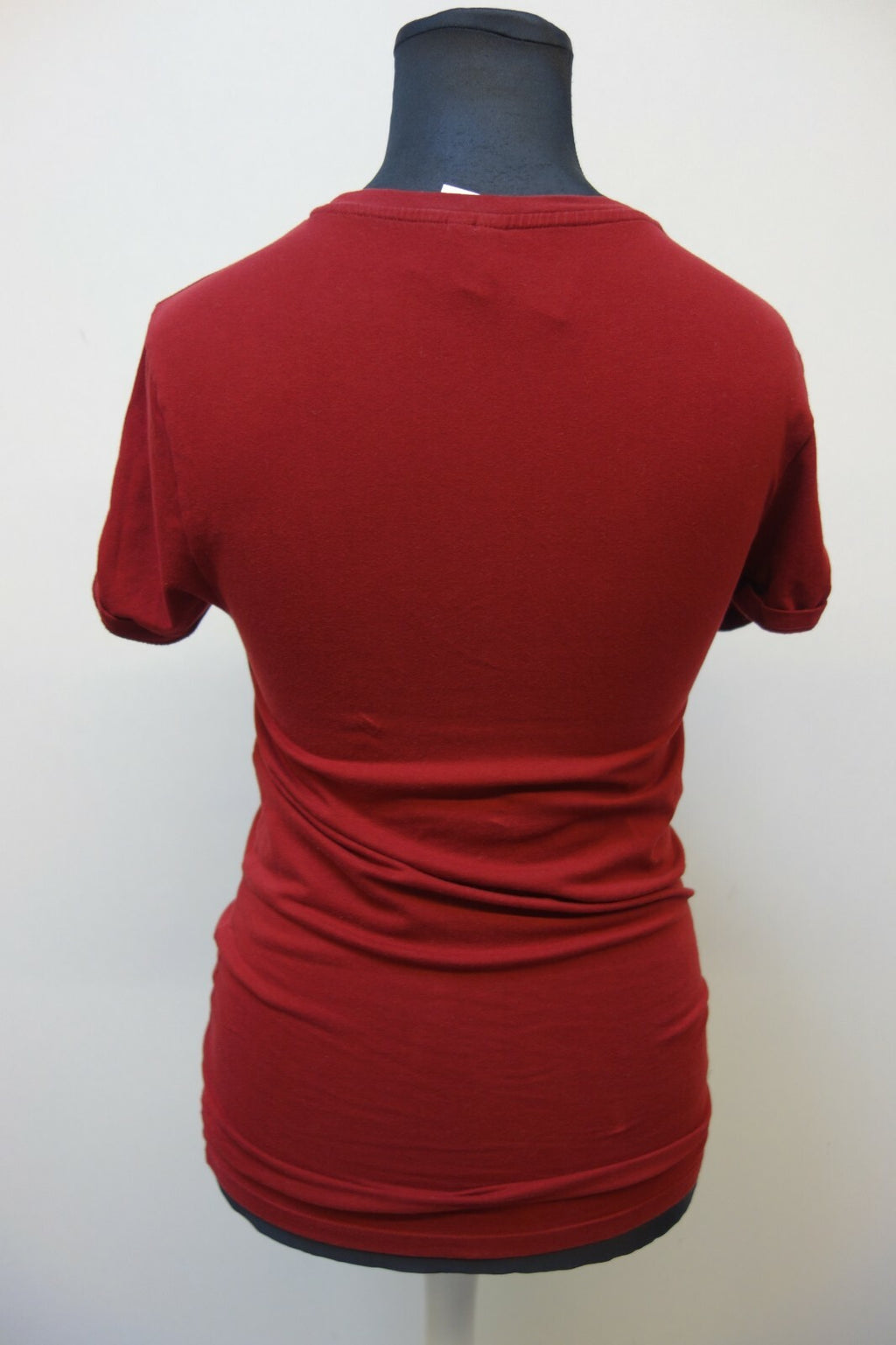 EK0650 Damen T-Shirt von Asos, dunkelrot, M3