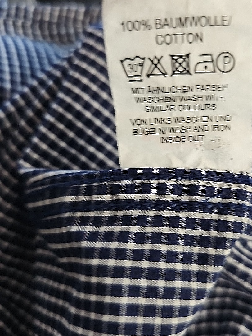 EK7603 Herren Hemd von AWG, blau, Gr.43/44 - XL5
