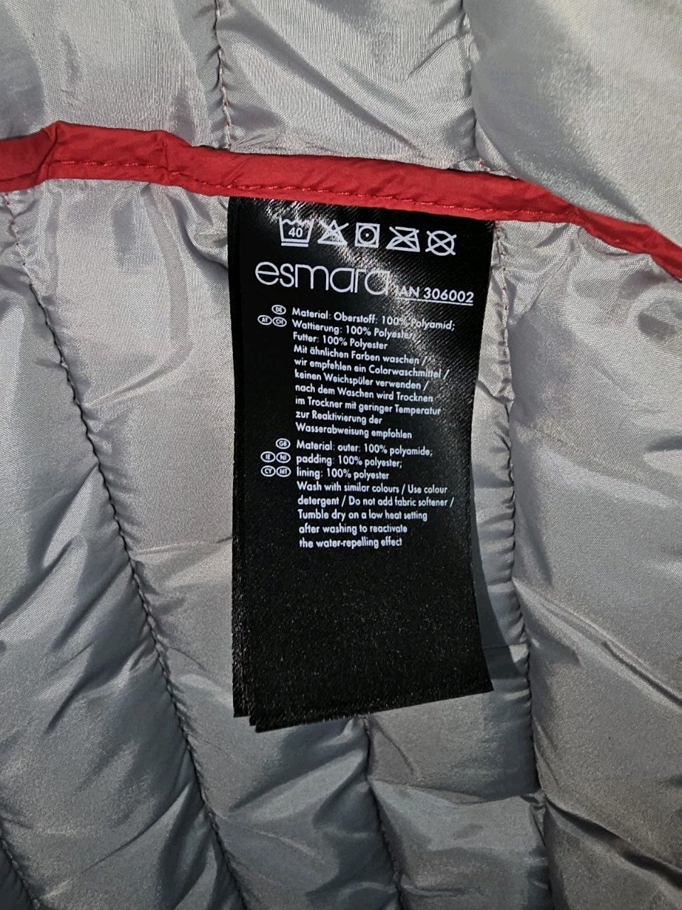 EK10990 Damem Steppjacke von Esmara, Rot, Gr. 403