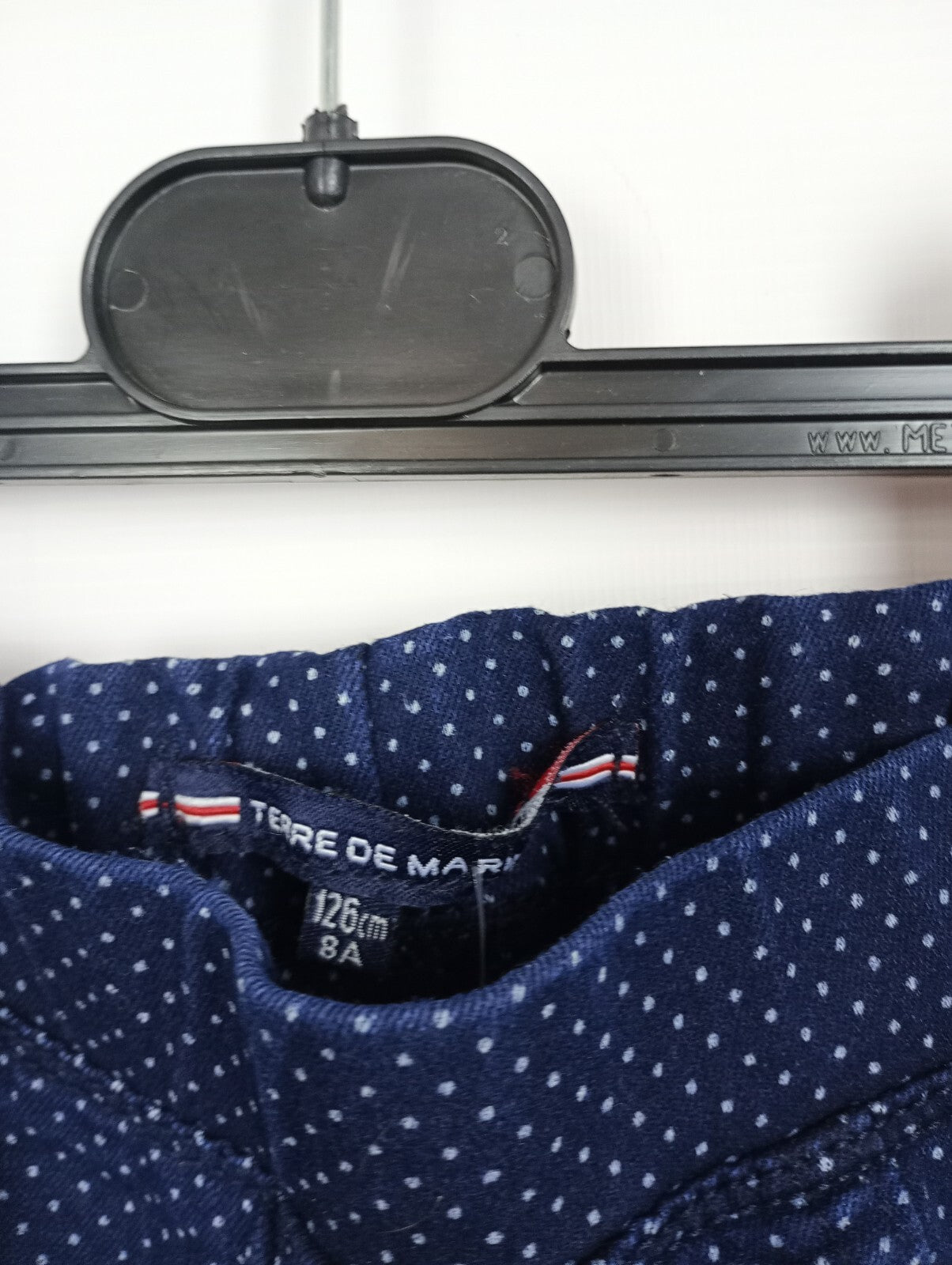EK5321 Kinder Hose von Terre de Marins, blau gepuktet, Gr. 122/1284