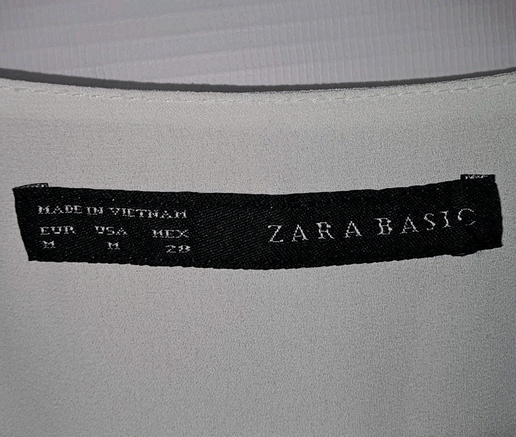 EK8052 Damen Bluse von Zara, weiß, Gr.M1