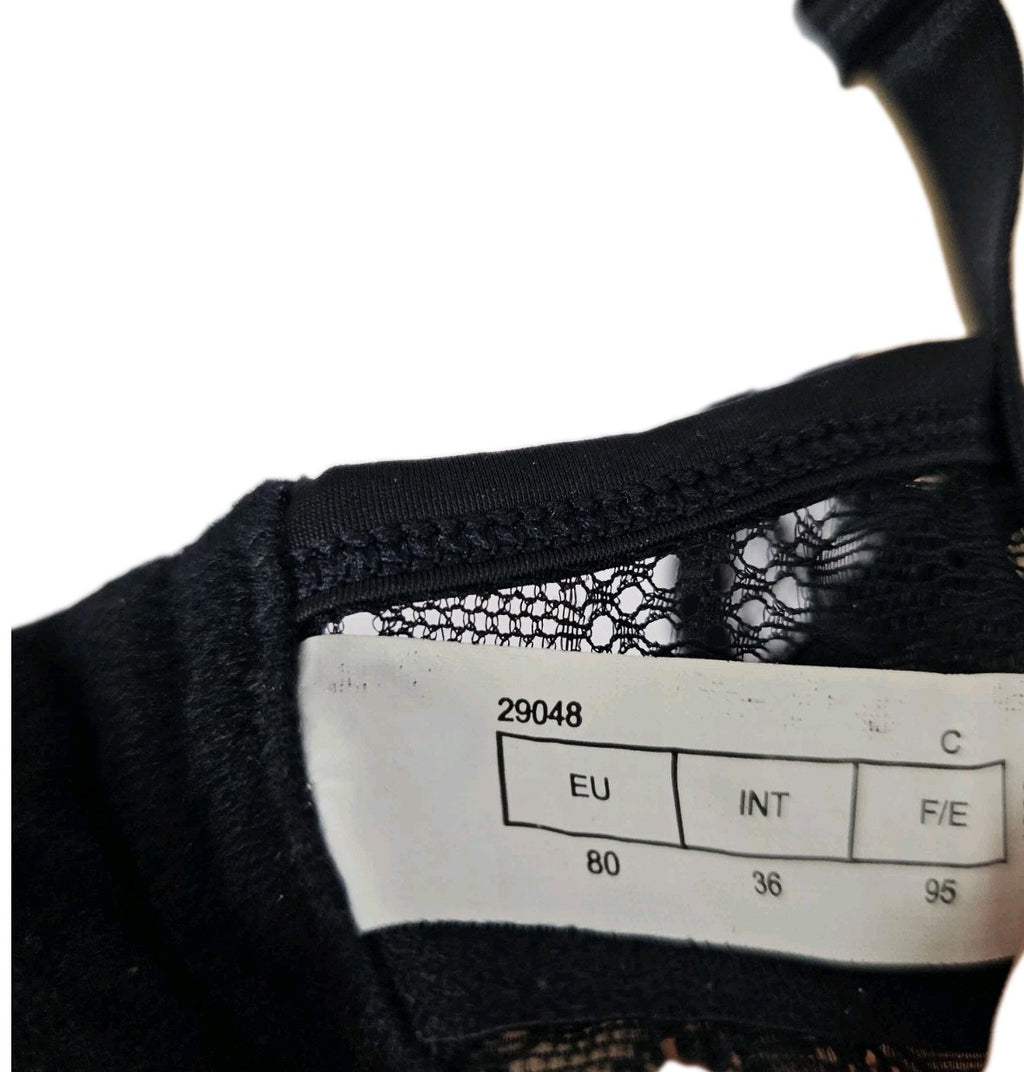 EK10620 Damen Push-up-BH, Schwarz, Gr. 80C3