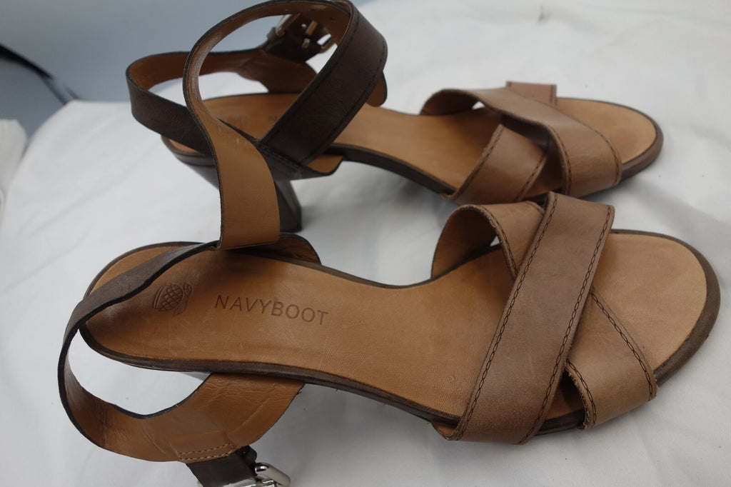 ES0250 Damen Sandalen von Navy Boot, braun, Gr. 373