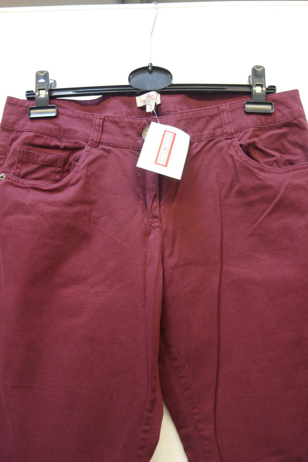 EK3574 Damen Hose von s.Oliver, dunkelrot, Gr. 401
