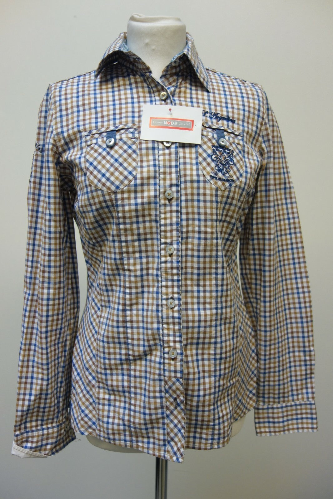 EK0210 Damen Bluse von L´Argentina, kariert, Gr. 380