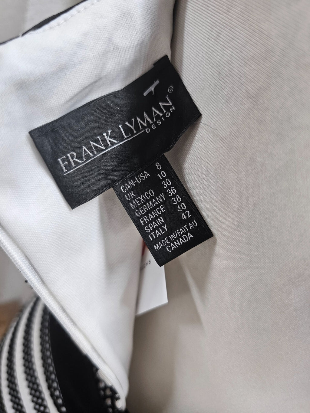 EK6208 Damen Kleid von Frank Lyman, schwarz/weiß, Gr. 365