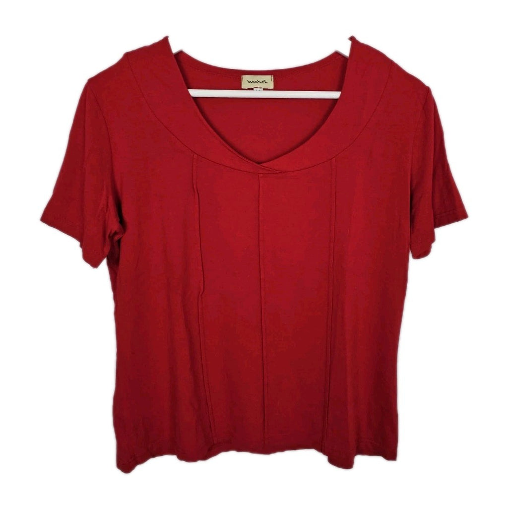 EK9196 Damen Bluse von Mehel, Rot, Gr. 420